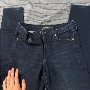 Express Blue Skinny Jeans with Stretch